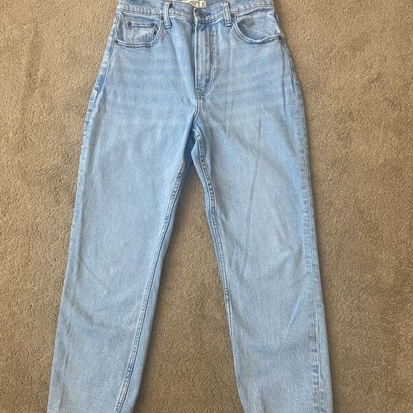 Abercrombie & Fitch Denim - Abercrombie Button Fly Ankle Straight   Women’s High-Rise Jeans Size 6